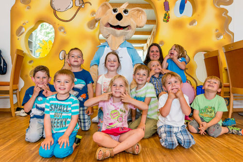 Kinderparadies mit unserem Maskottchen Cheesy!