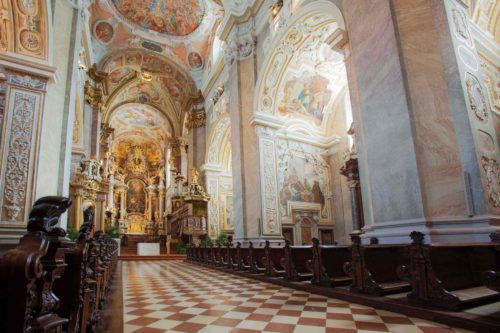 barockisierte Stiftskirche Innenansicht