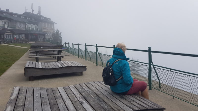 Bergstation Rax im Nebel